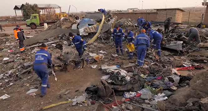 Ukrayna, uçak enkazına ait yeni görüntüler yayınladı