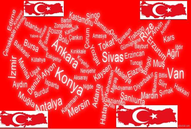 CUMHURİYETİMİZ 97 YAŞINDA:TÜRKİYE KIRMIZI BEYAZ.