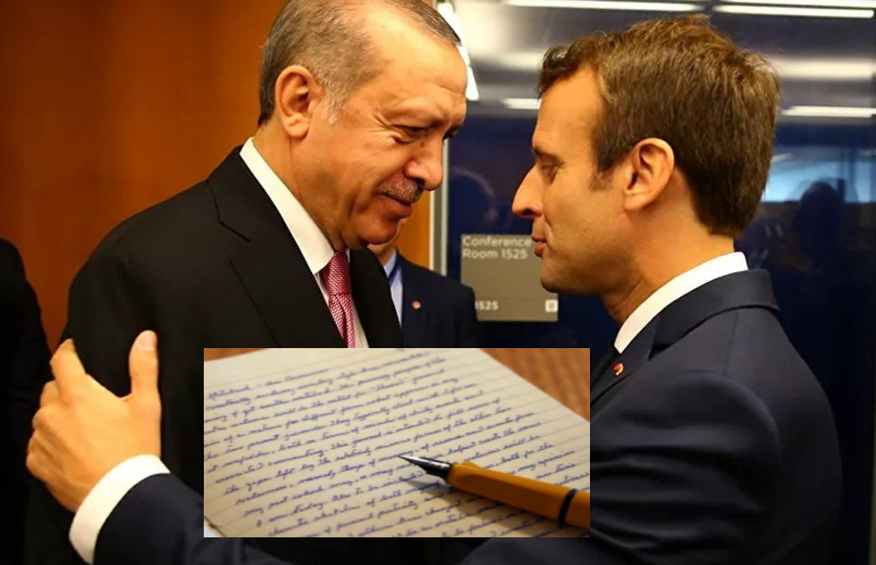 Makron Erdoğan’a Mektup Gönderdi
