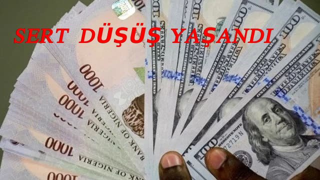 DÖVİZDE SERT DÜŞÜŞ YAŞANDI