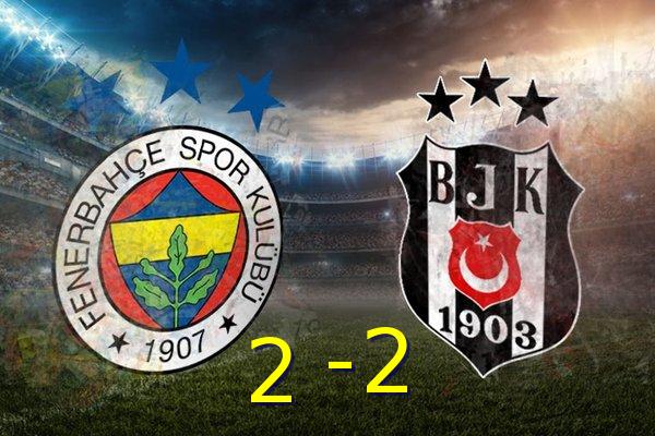 FENERBAHÇE SAHASINDA KAYIP ! Fenerbahçe 2.2 Beşiktaş