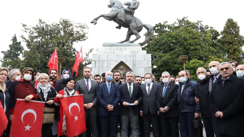 CUMHUR İTTİFAKI,ATATÜRK’E YAPILAN SALDIRIYI KINADI!