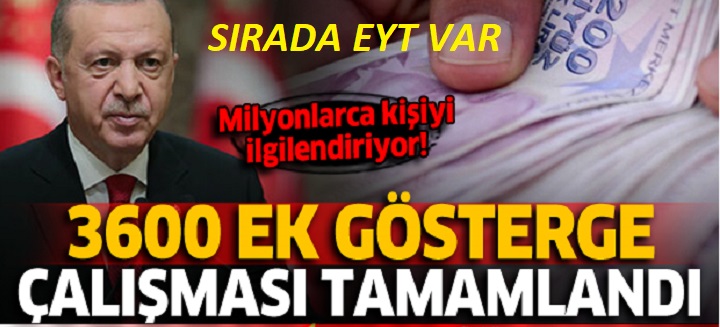 3600 EK GÖSTERGEDE ESASLAR BELLİ OLDU!