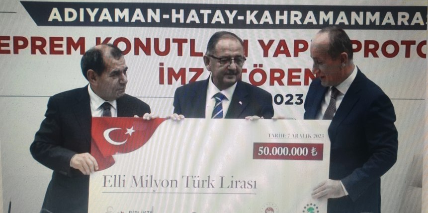 Galatasaray’dan Deprem bölgesine 300 konut