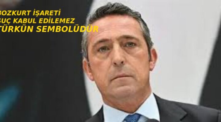 ALİ KOÇ : BOZKURT TÜRK TARİHİNİN SEMBOLÜDÜR.